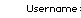 Username